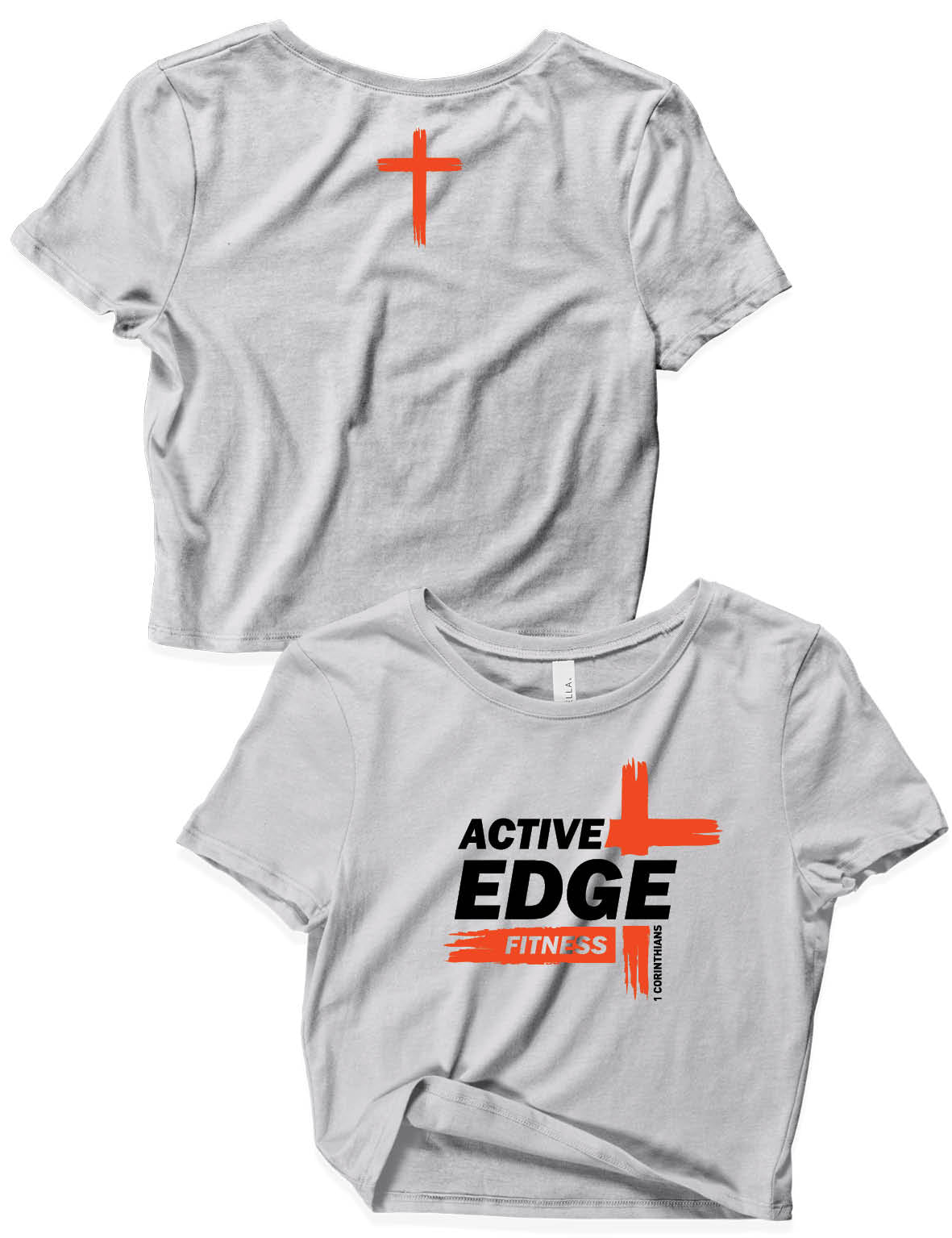 Ladies Crop Tops - Cross - Active Edge