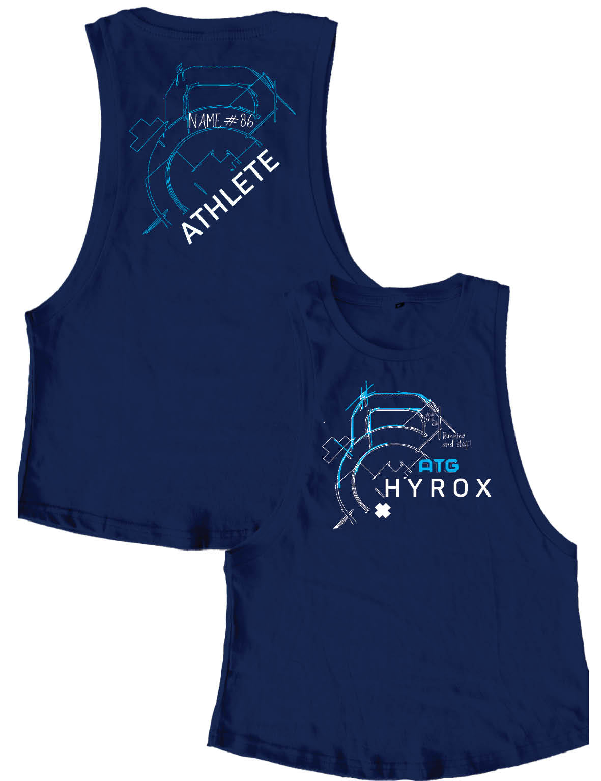 Ladies Muscle Tank Tops - HYROX - ATG