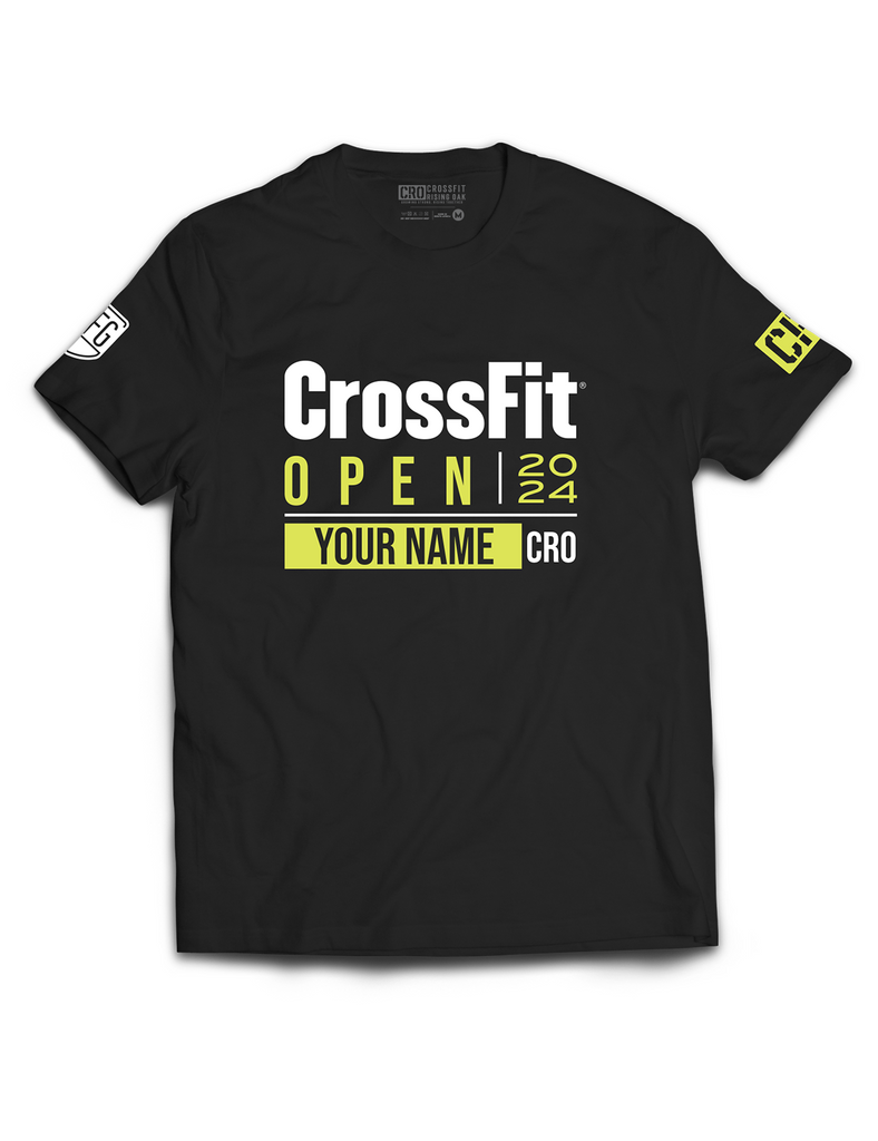 Universal Black Premium Tee - The Open 24 - CrossFit Rising Oak