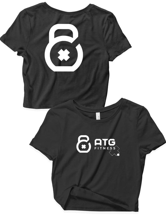 Ladies Black Crop Tops - ATG Original - ATG Fitness - AMRAP