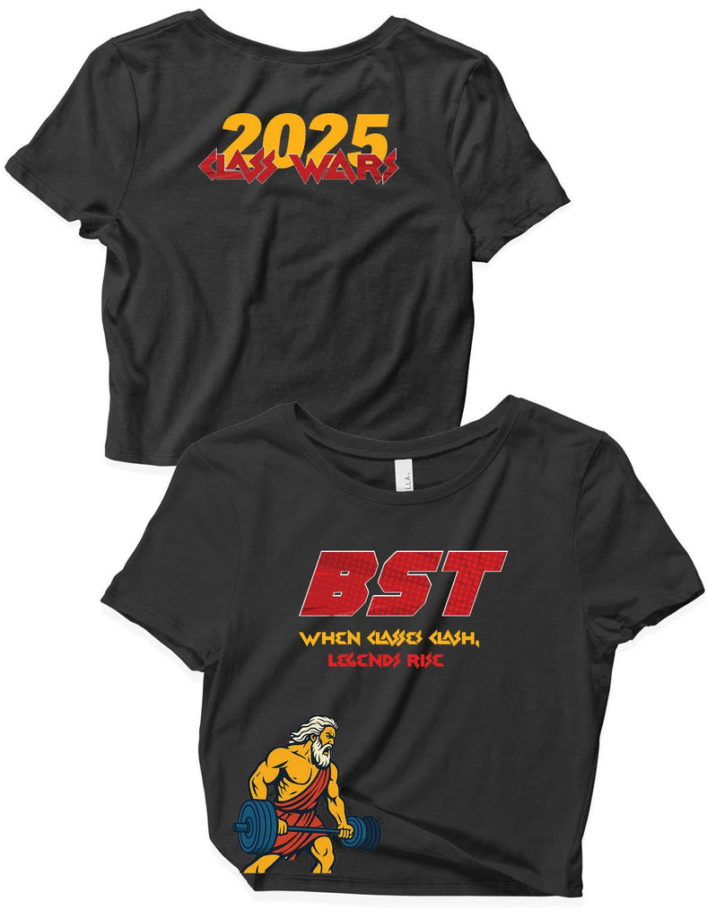 Ladies Crop Top - Class Wars AM - Crossfit BST - AMRAP