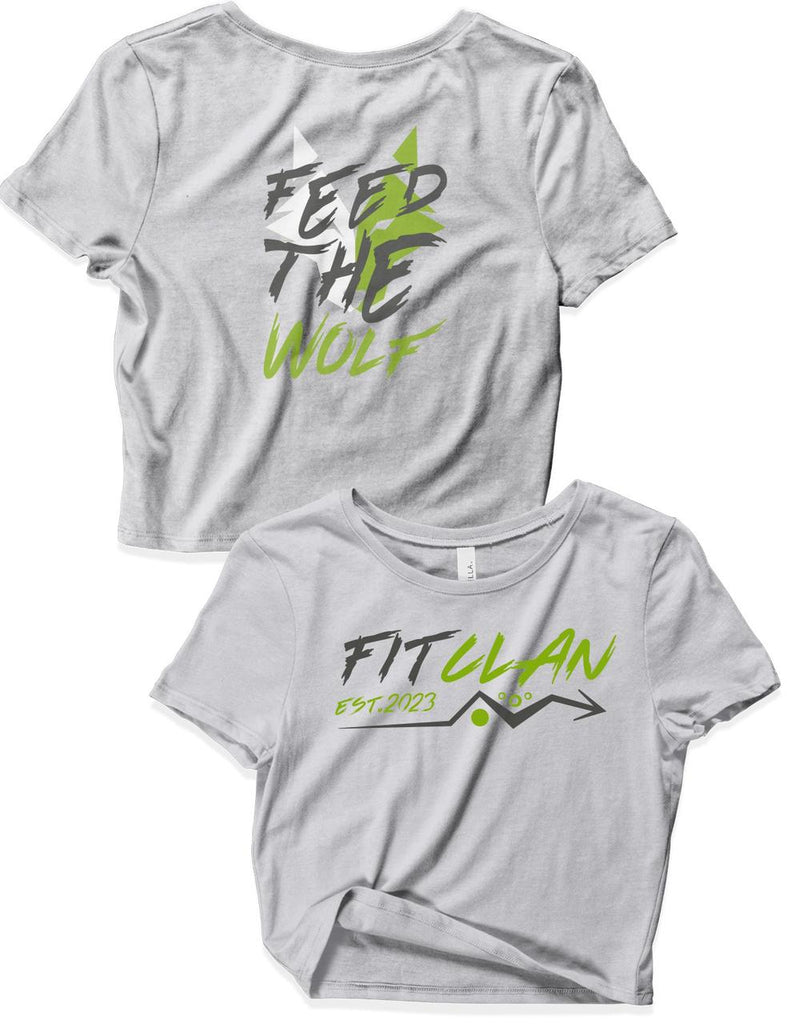 Ladies Crop Top - Feed The Wolf - Waya Fitness - AMRAP