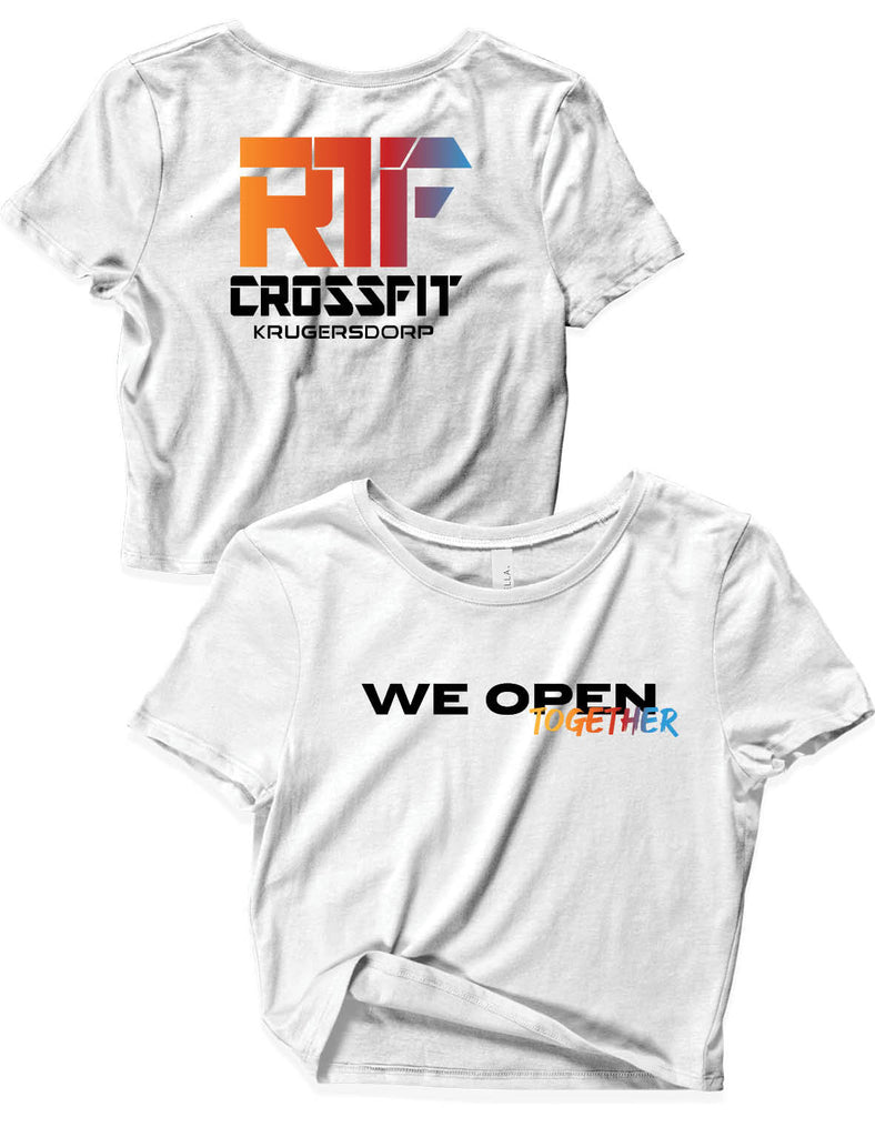 Ladies Crop Top - We Open Together 2025 - RTF CF - AMRAP