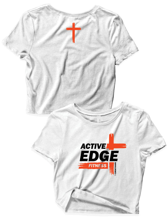 Ladies Crop Tops - Cross - Active Edge - AMRAP
