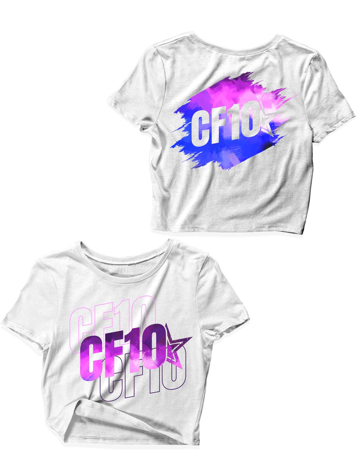 Ladies Crop Tops - Gradient - CF10 - AMRAP INDUSTRIES