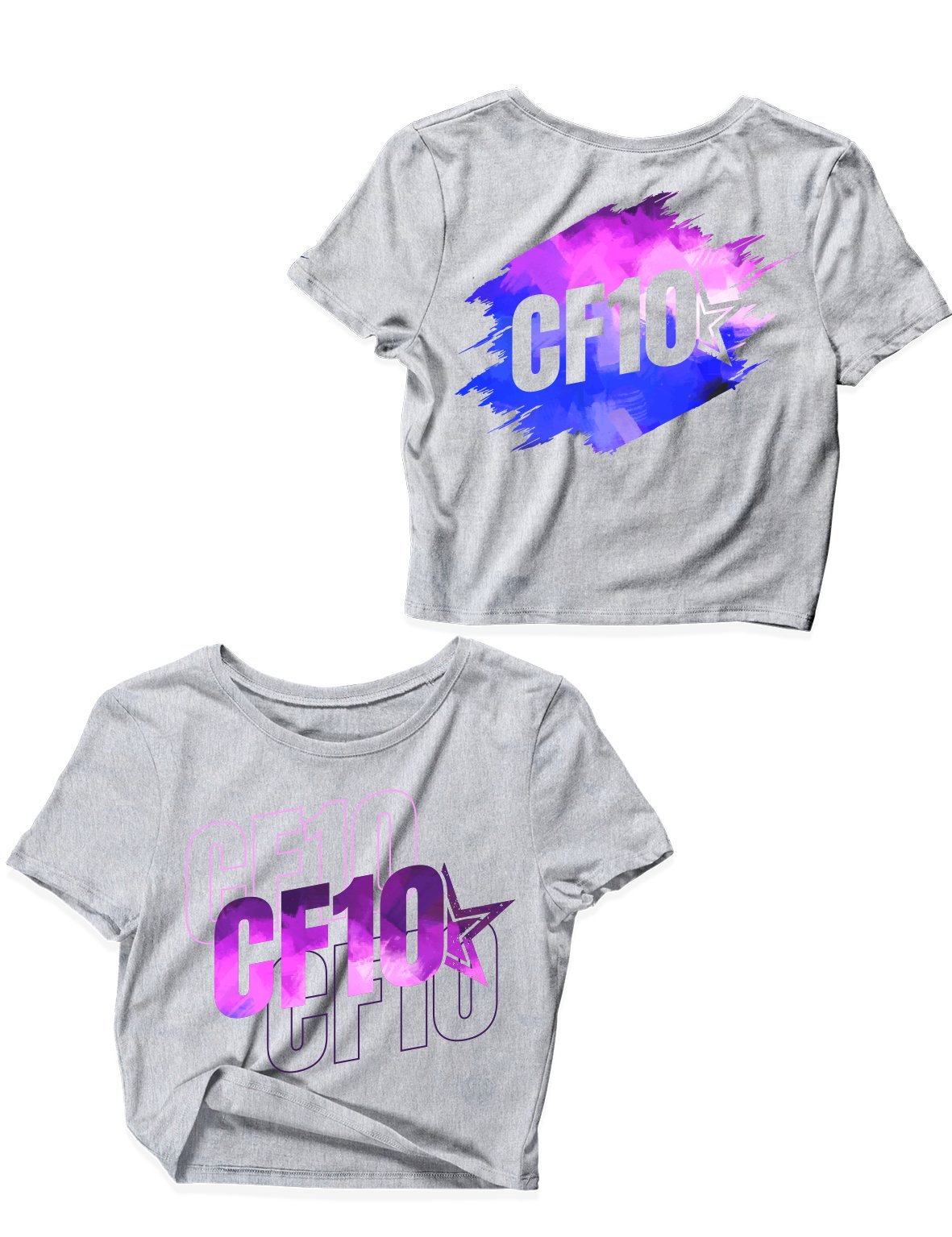 Ladies Crop Tops - Gradient - CF10 - AMRAP INDUSTRIES