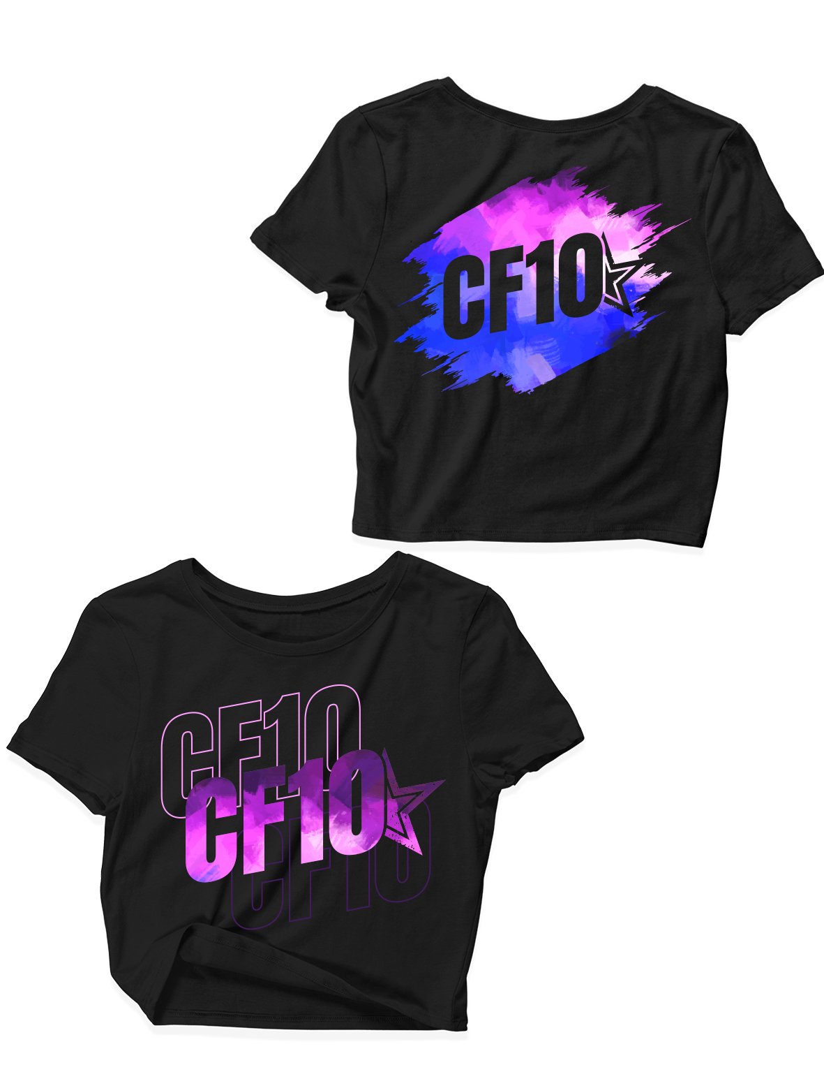 Ladies Crop Tops - Gradient - CF10 - AMRAP INDUSTRIES