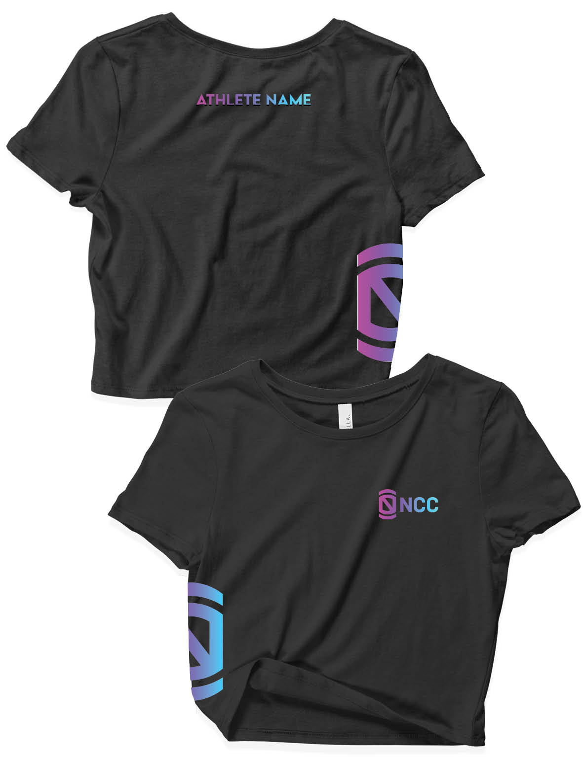 Ladies Crop Tops - Gradient - Northcliff Crossfit - AMRAP