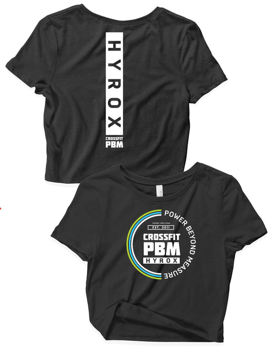 Ladies Crop Tops - Hyrox Circle - PBM - AMRAP