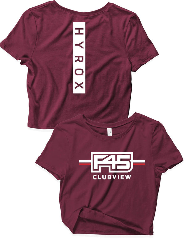Ladies Crop Tops - Hyrox - F45 - AMRAP