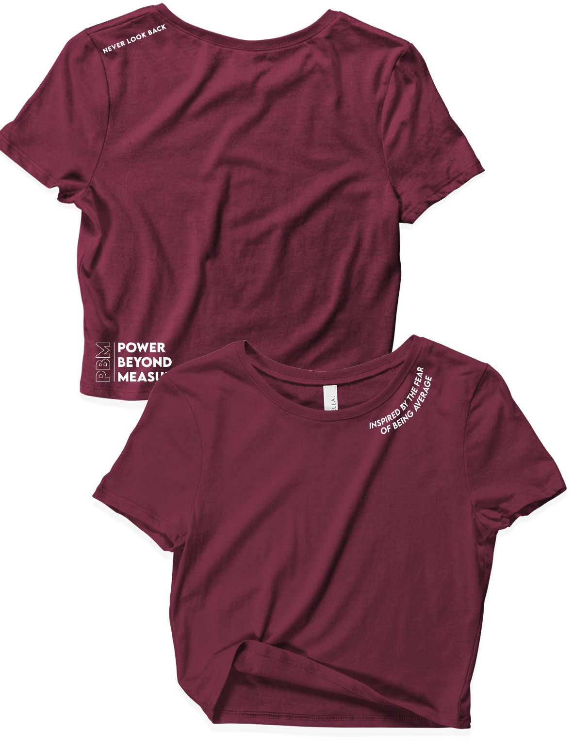 Ladies Crop Tops - Never look back - PBM - AMRAP