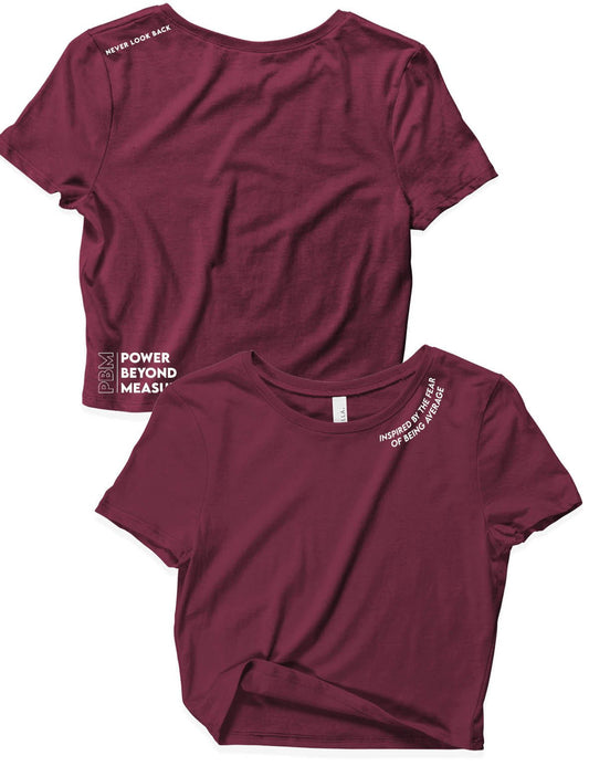 Ladies Crop Tops - Never look back - PBM - AMRAP