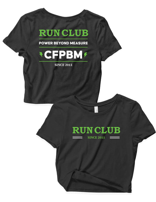 Ladies Crop Tops - Run Club - PBM - AMRAP