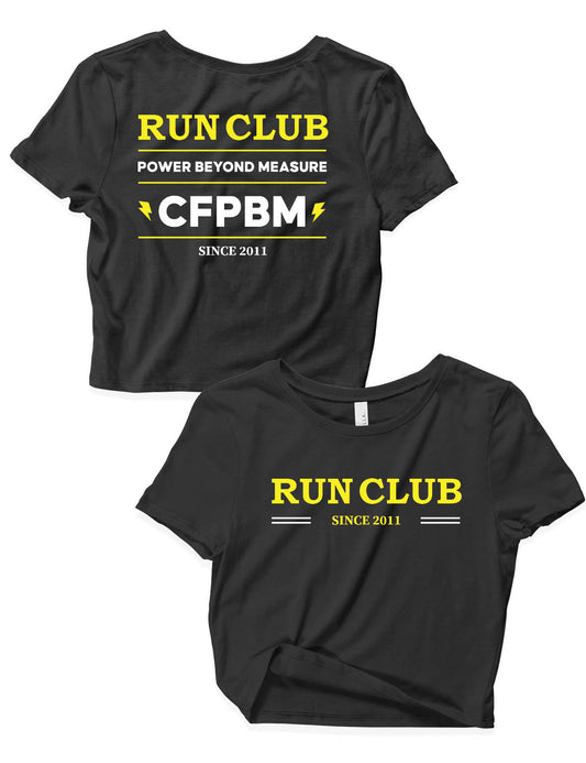 Ladies Crop Tops - Run Club - PBM - AMRAP