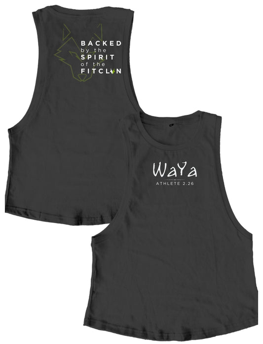 Ladies Muscle Tank Tops - Backed - Waya Fitness - AMRAP
