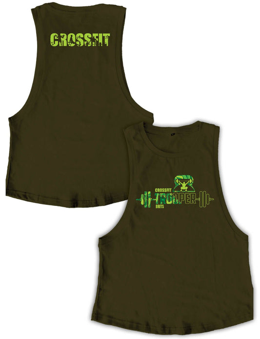 Ladies Muscle Tank Tops - Bright Camo - Trooper - AMRAP