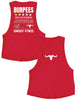 Ladies Muscle Tank Tops - Burpees - Kingsley - AMRAP