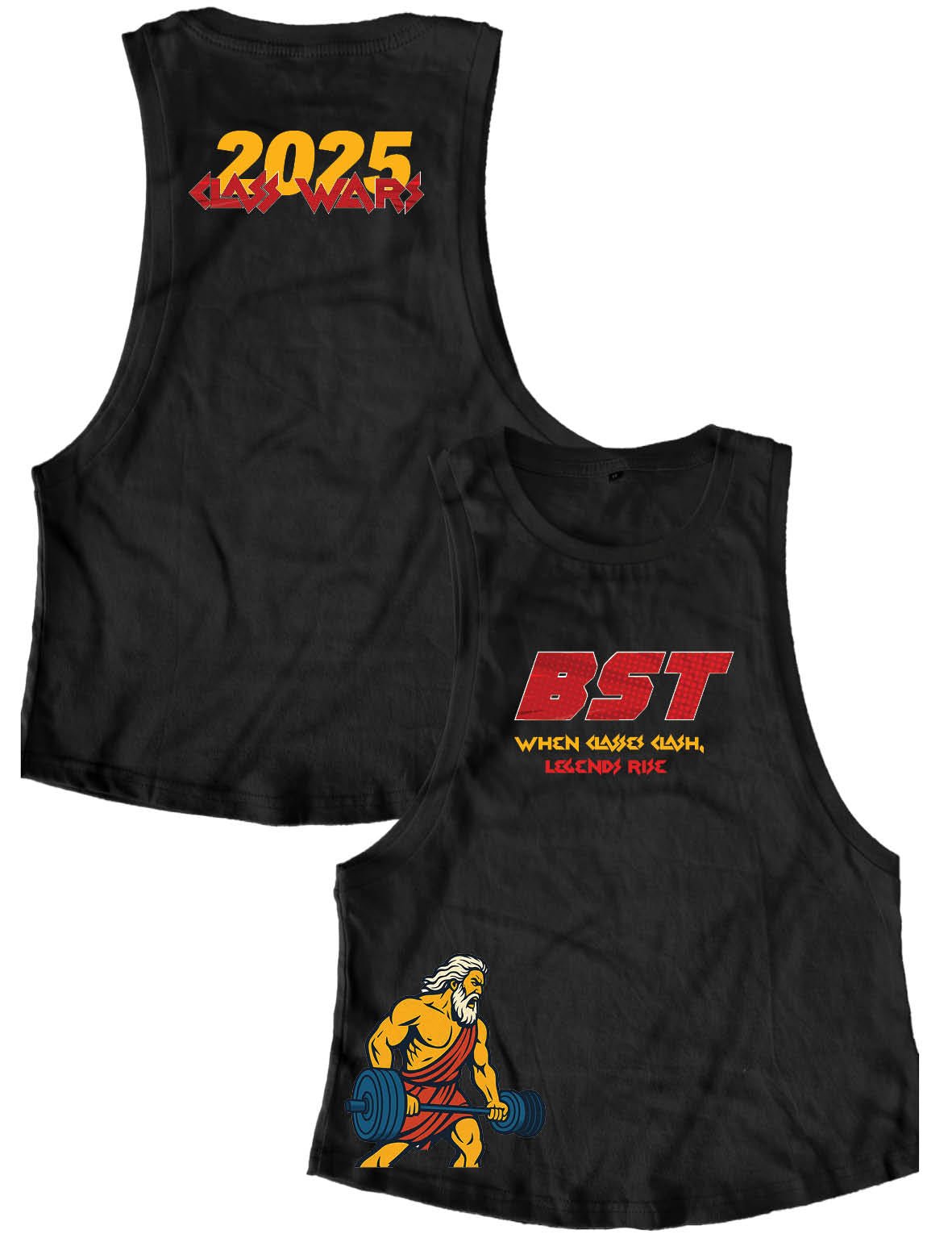 Ladies Muscle Tank Tops - Class Wars AM - Crossfit BST - AMRAP