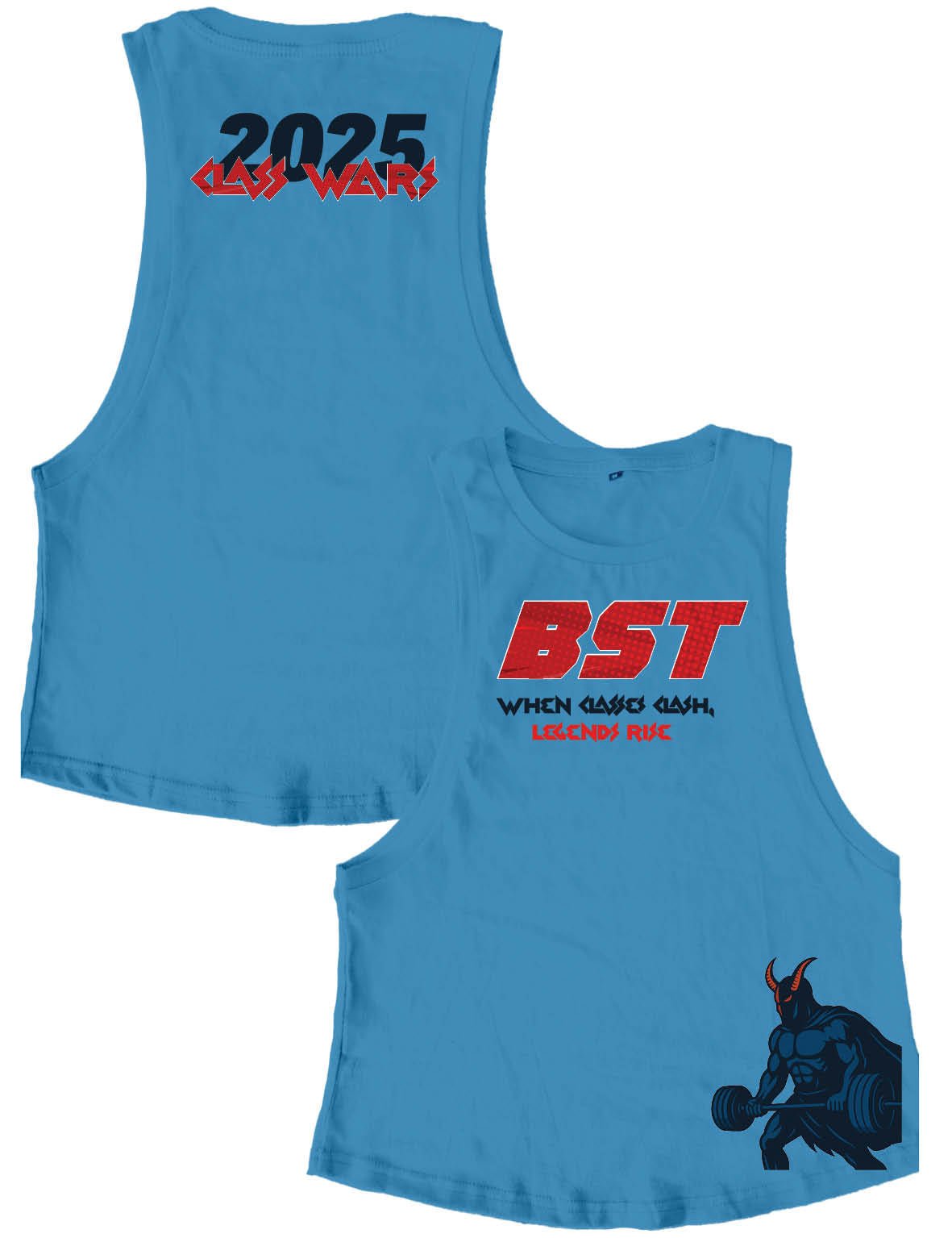 Ladies Muscle Tank Tops - Class Wars PM - Crossfit BST - AMRAP