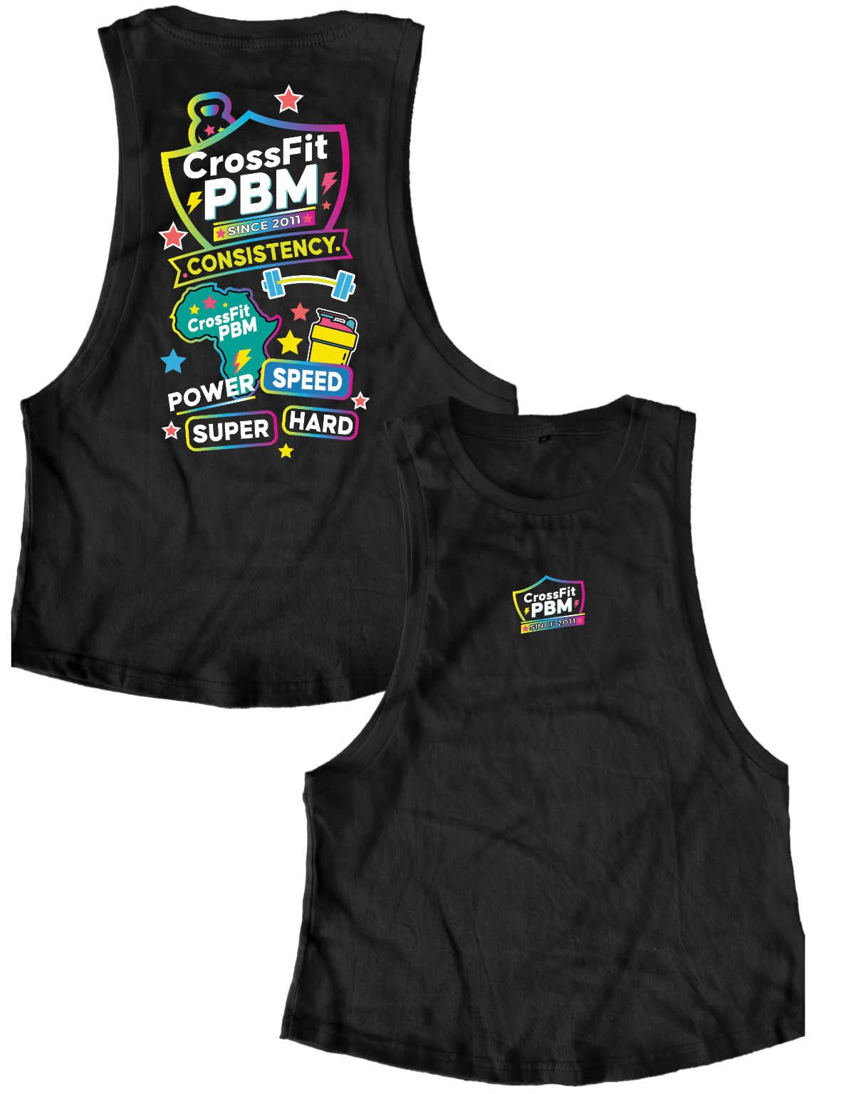 Ladies Muscle Tank Tops - Colour - PBM - AMRAP