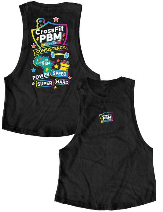 Ladies Muscle Tank Tops - Colour - PBM - AMRAP
