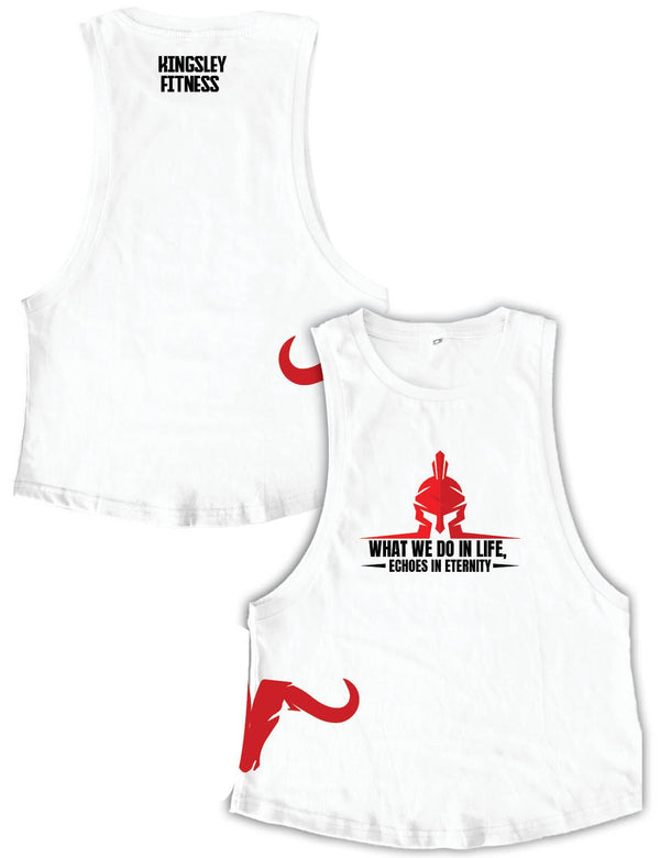 Ladies Muscle Tank Tops - Echoes - Kingsley - AMRAP