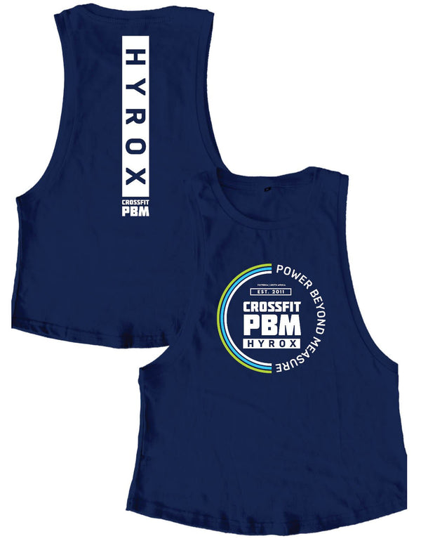 Ladies Muscle Tank Tops - Hyrox Circle - PBM - AMRAP