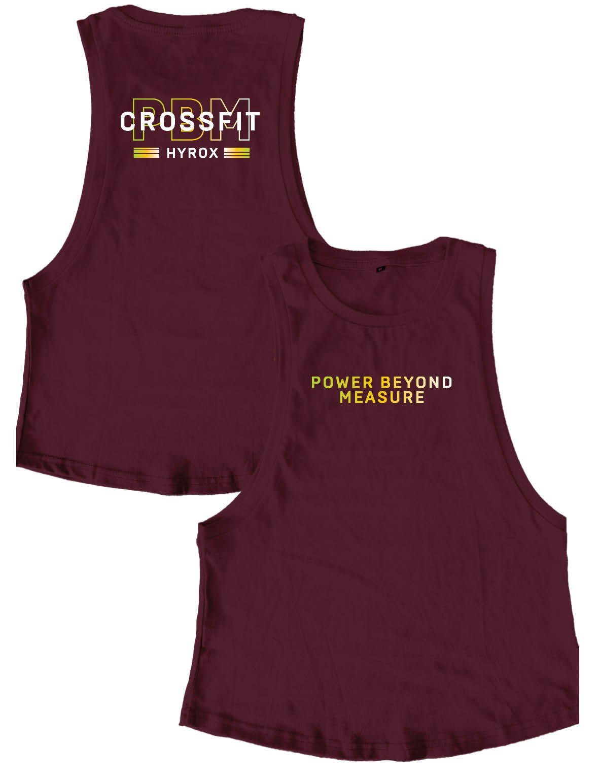 Ladies Muscle Tank Tops - Hyrox Gradient - PBM - AMRAP