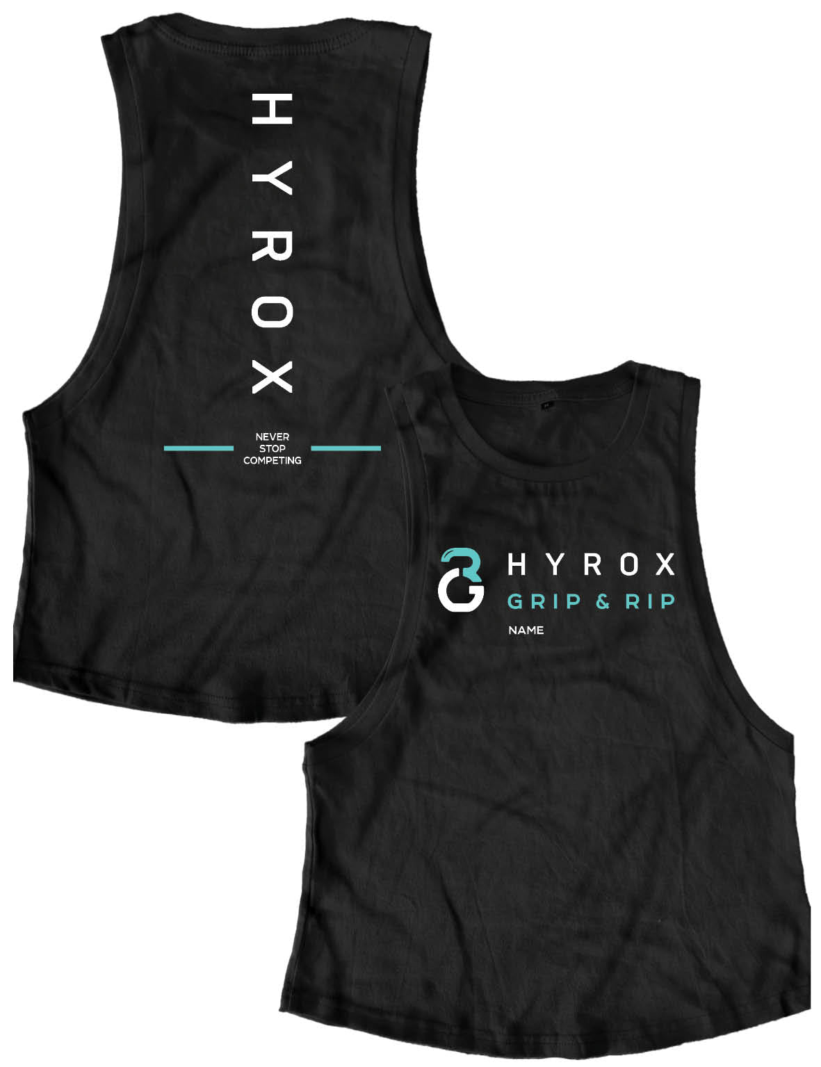 Ladies Muscle Tank Tops - Hyrox - Grip & Rip - AMRAP