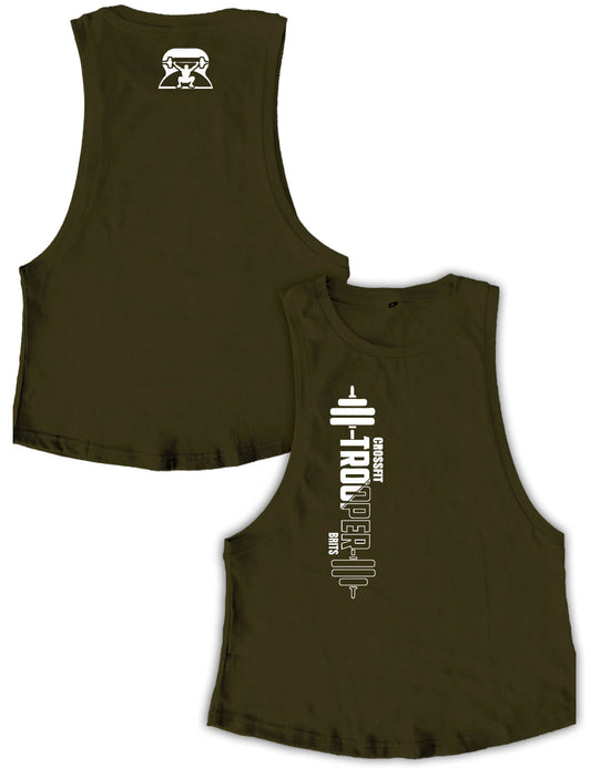 Ladies Muscle Tank Tops - Logo Plain - Trooper - AMRAP