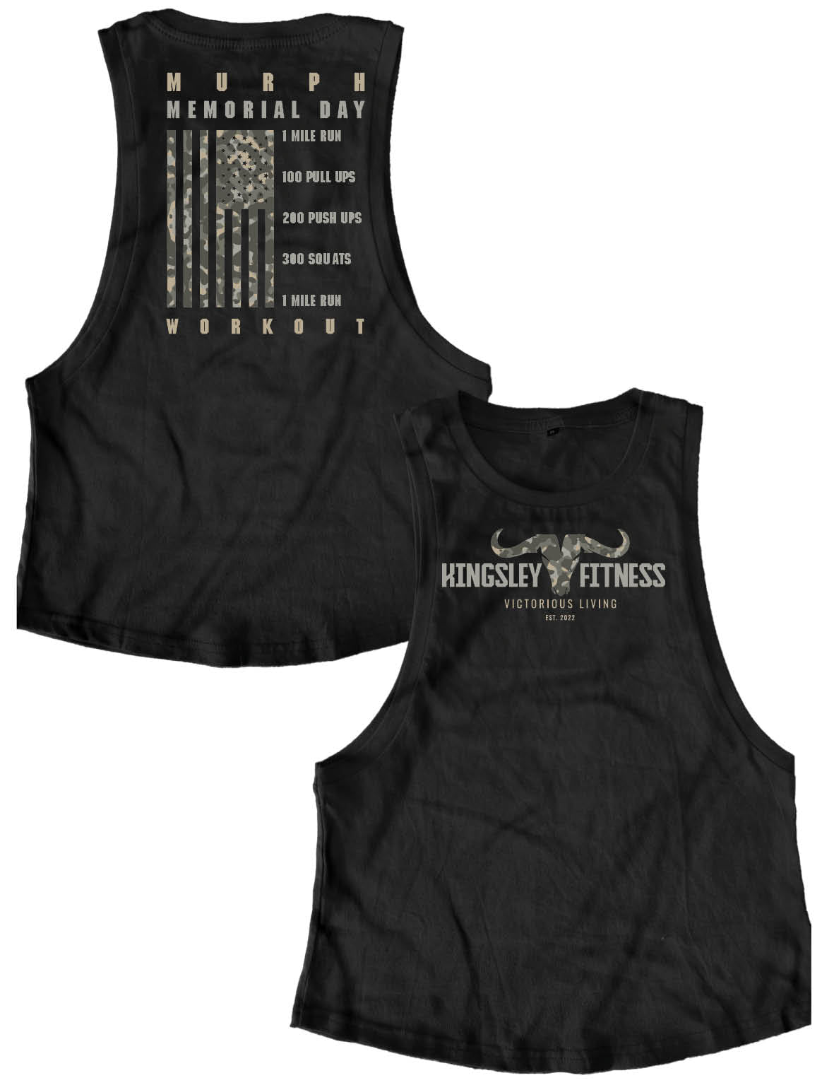 Ladies Muscle Tank Tops - Murph - Kingsley - AMRAP