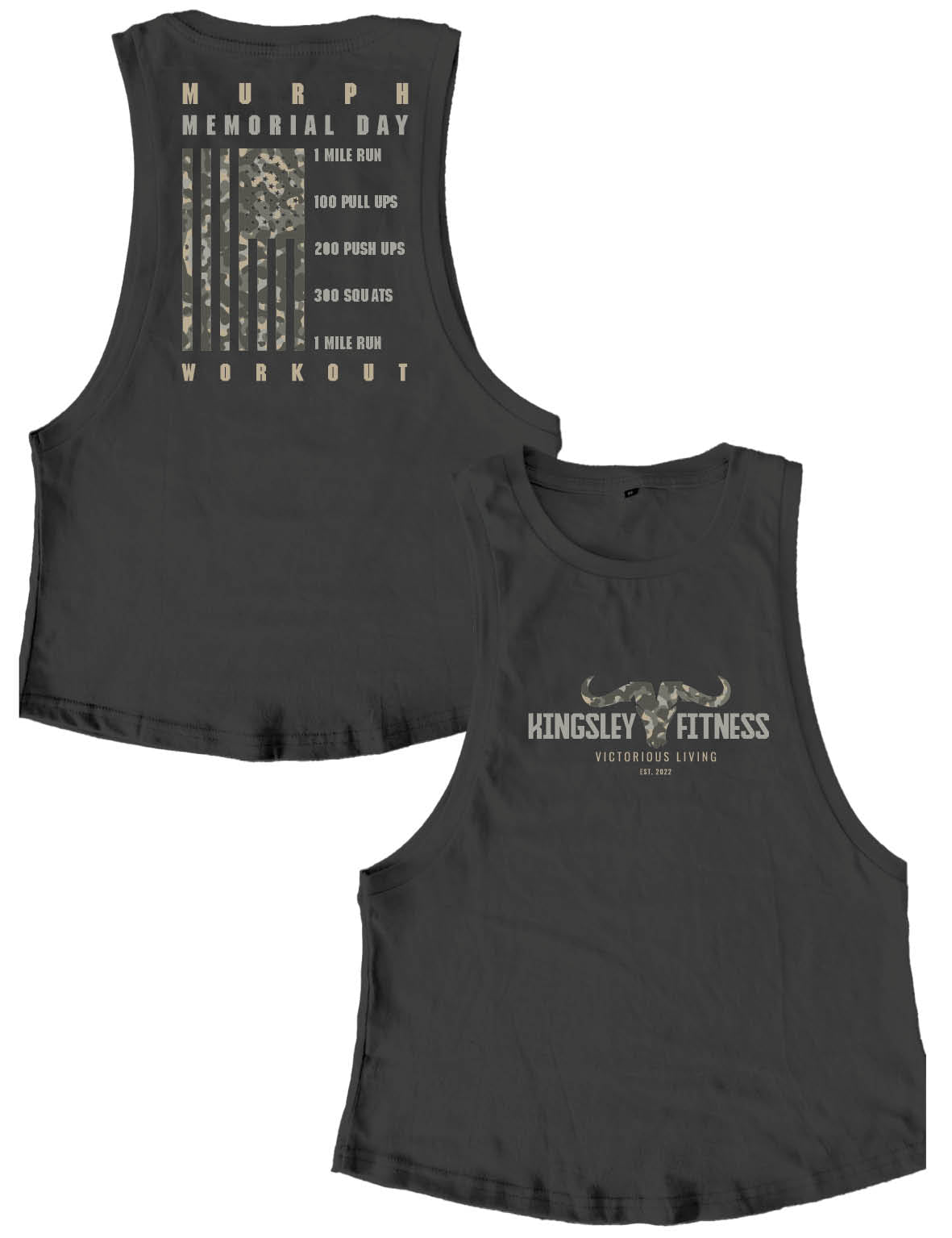 Ladies Muscle Tank Tops - Murph - Kingsley - AMRAP