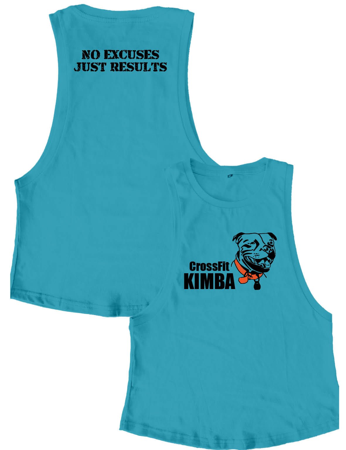 Ladies Muscle Tank Tops - No Excuses - Crossfit Kimba - AMRAP