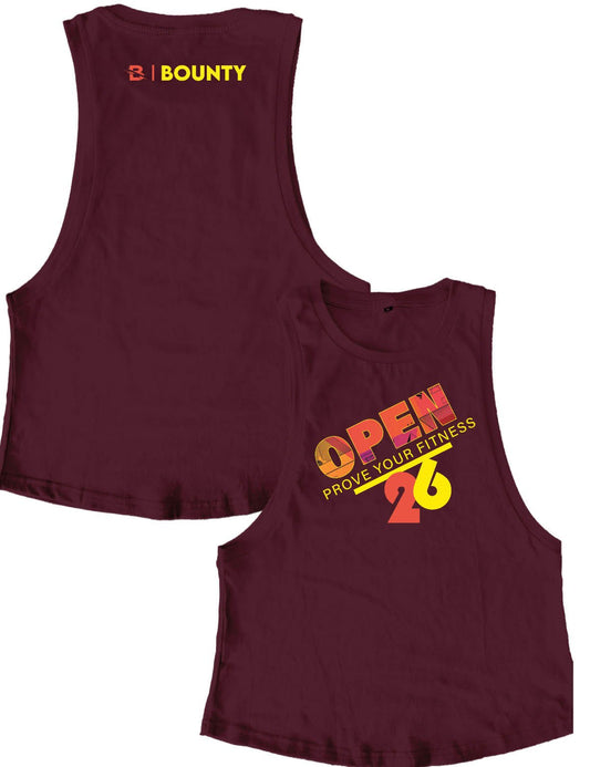 Ladies Muscle Tank Tops - Open 2026 BOLD - Bounty - AMRAP