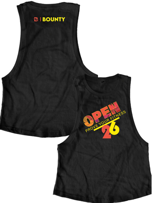 Ladies Muscle Tank Tops - Open 2026 BOLD - Bounty - AMRAP