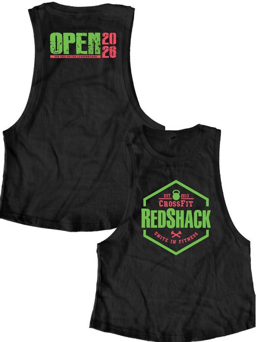 Ladies Muscle Tank Tops - Open 2026 - Crossfit Redshack - AMRAP
