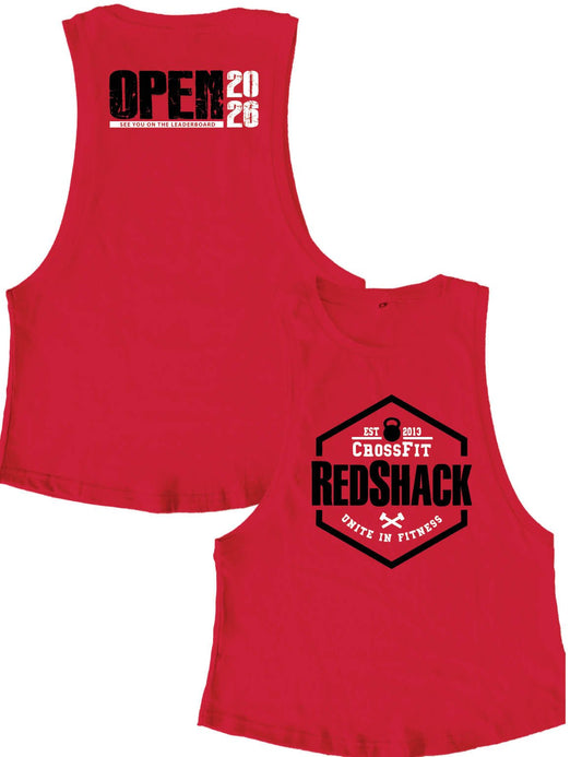 Ladies Muscle Tank Tops - Open 2026 - Crossfit Redshack - AMRAP