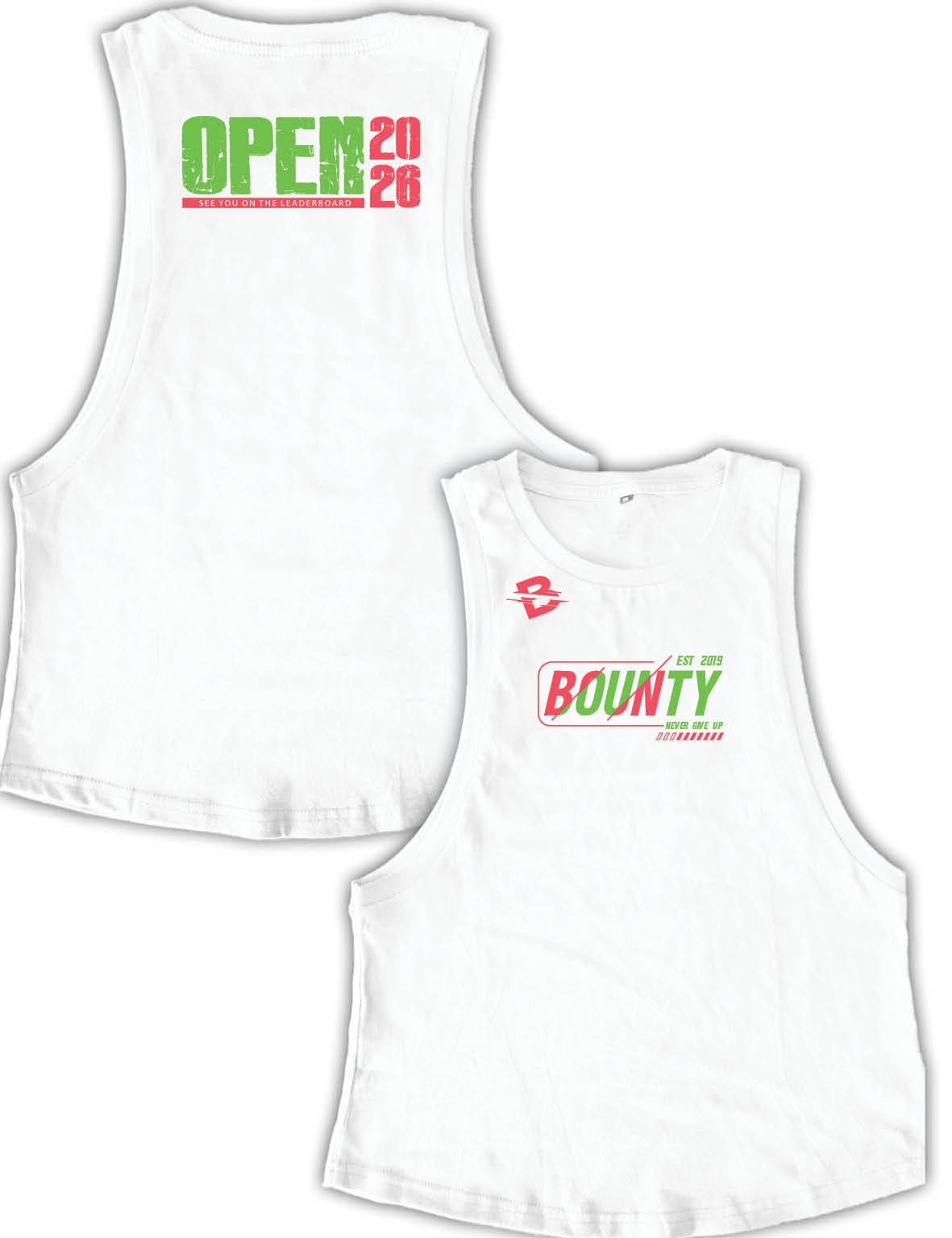 Ladies Muscle Tank Tops - Open 2026 Green - Bounty - AMRAP