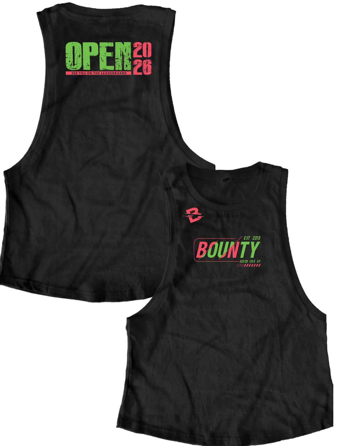 Ladies Muscle Tank Tops - Open 2026 Green - Bounty - AMRAP
