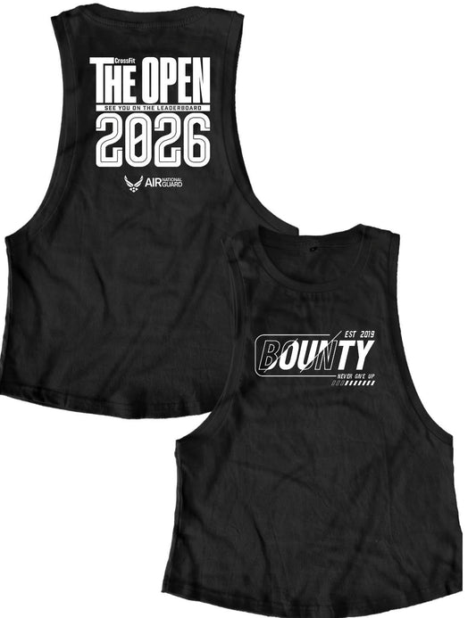 Ladies Muscle Tank Tops - Open 2026 Plain - Bounty - AMRAP