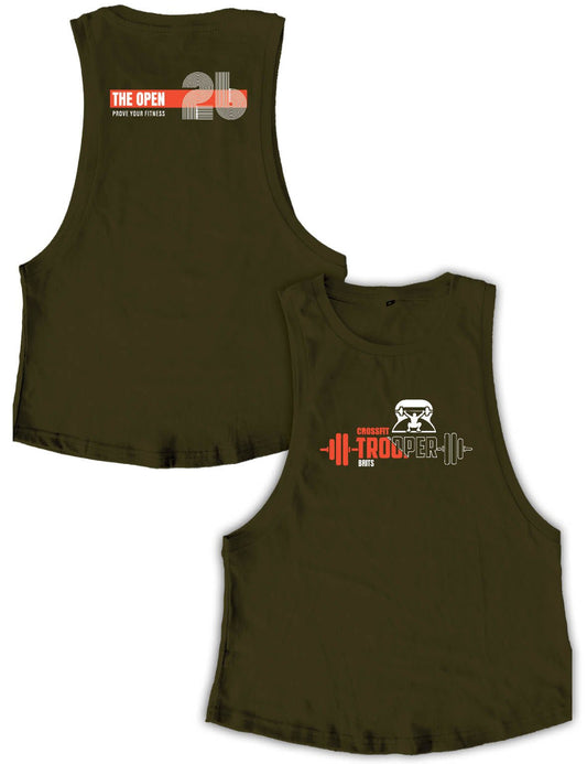 Ladies Muscle Tank Tops - Open 2026 Swirl - Trooper - AMRAP