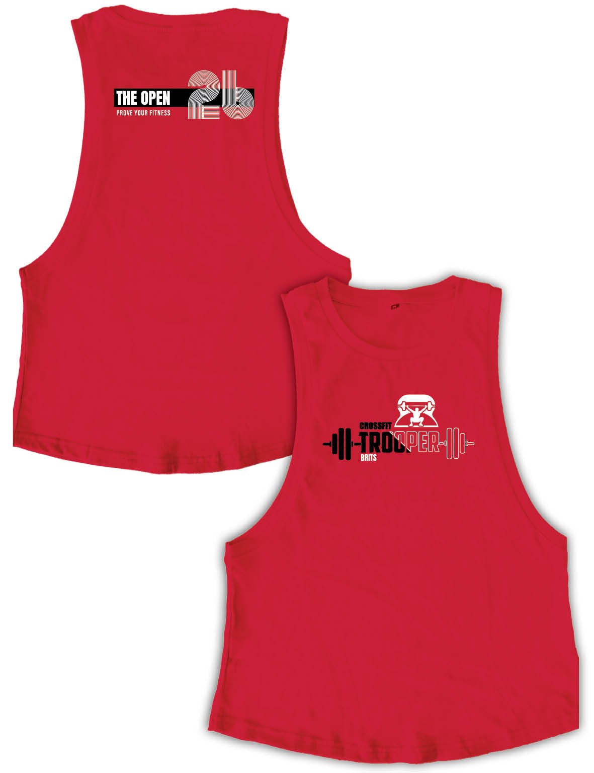 Ladies Muscle Tank Tops - Open 2026 Swirl - Trooper - AMRAP