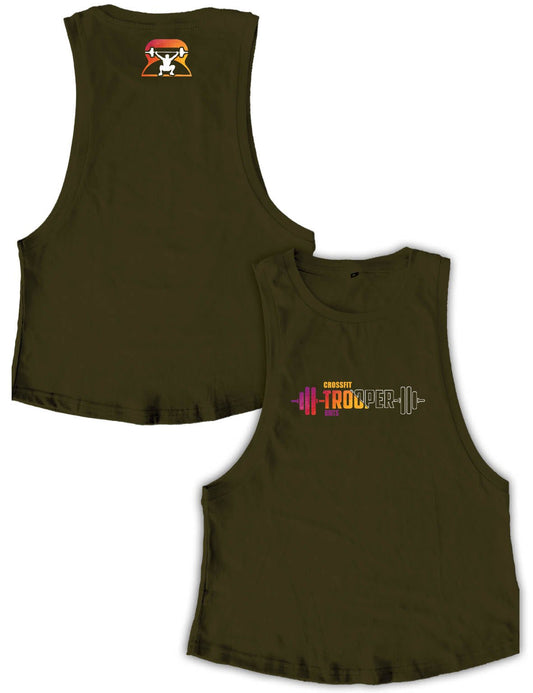 Ladies Muscle Tank Tops - Rainbow - Trooper - AMRAP
