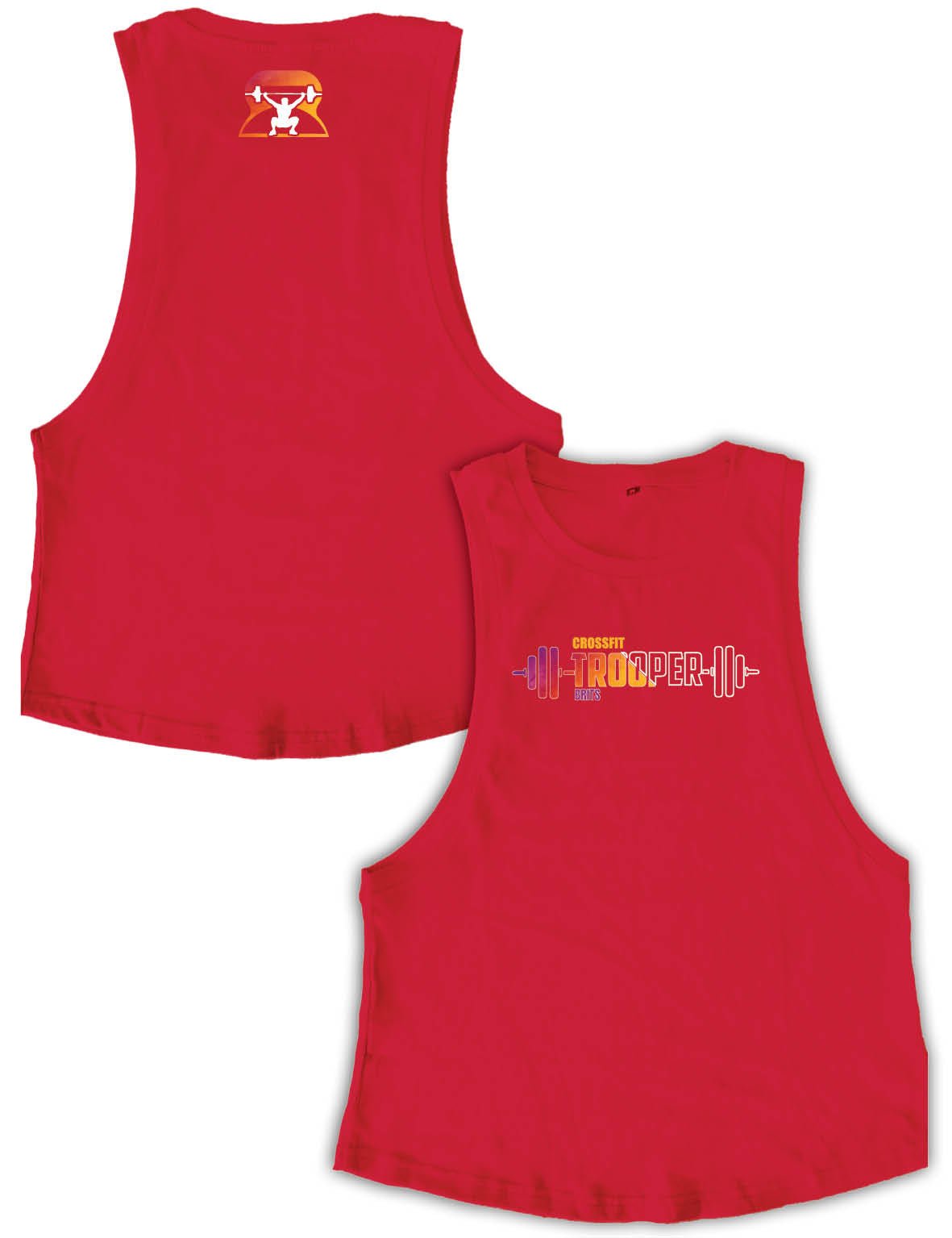 Ladies Muscle Tank Tops - Rainbow - Trooper - AMRAP