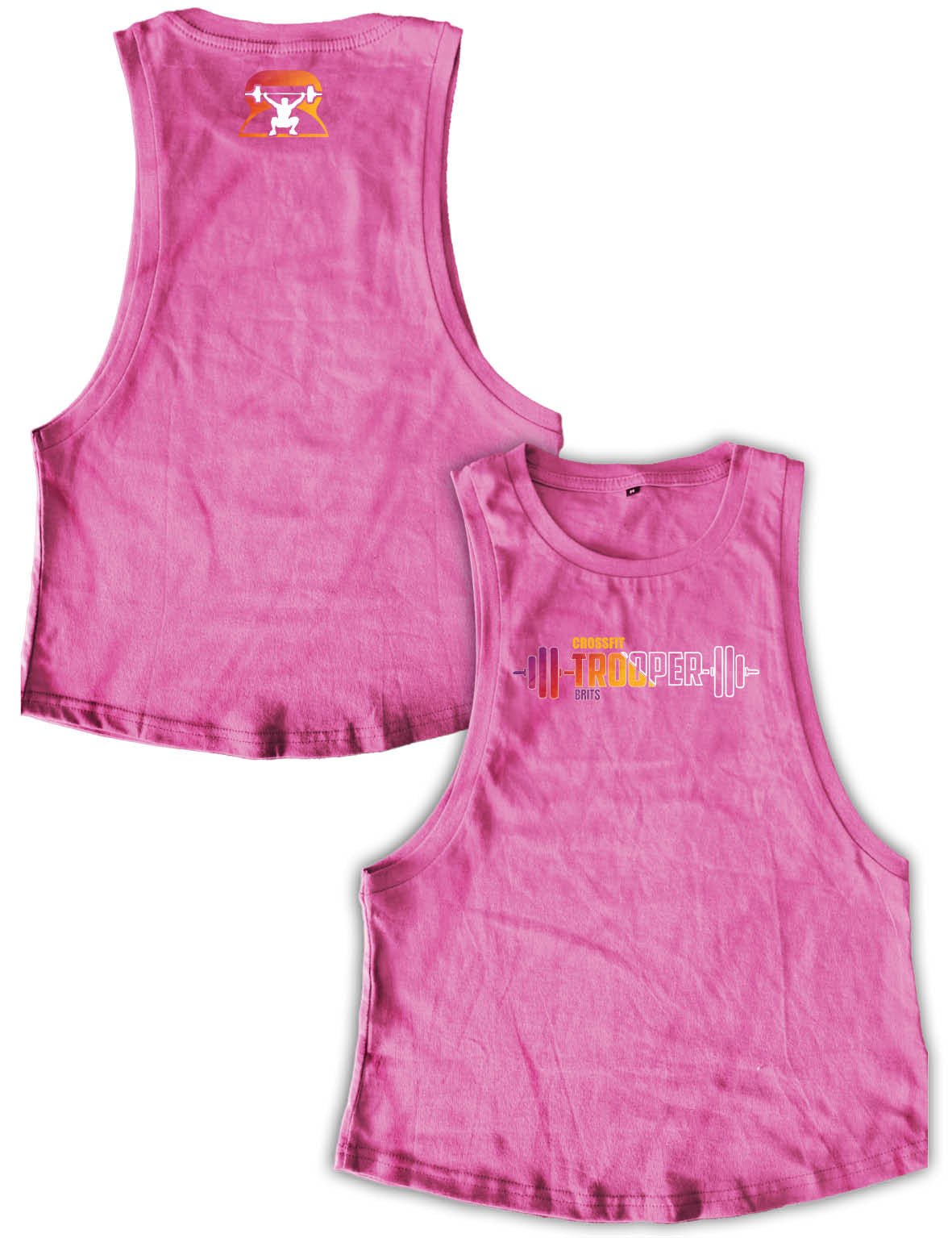 Ladies Muscle Tank Tops - Rainbow - Trooper - AMRAP