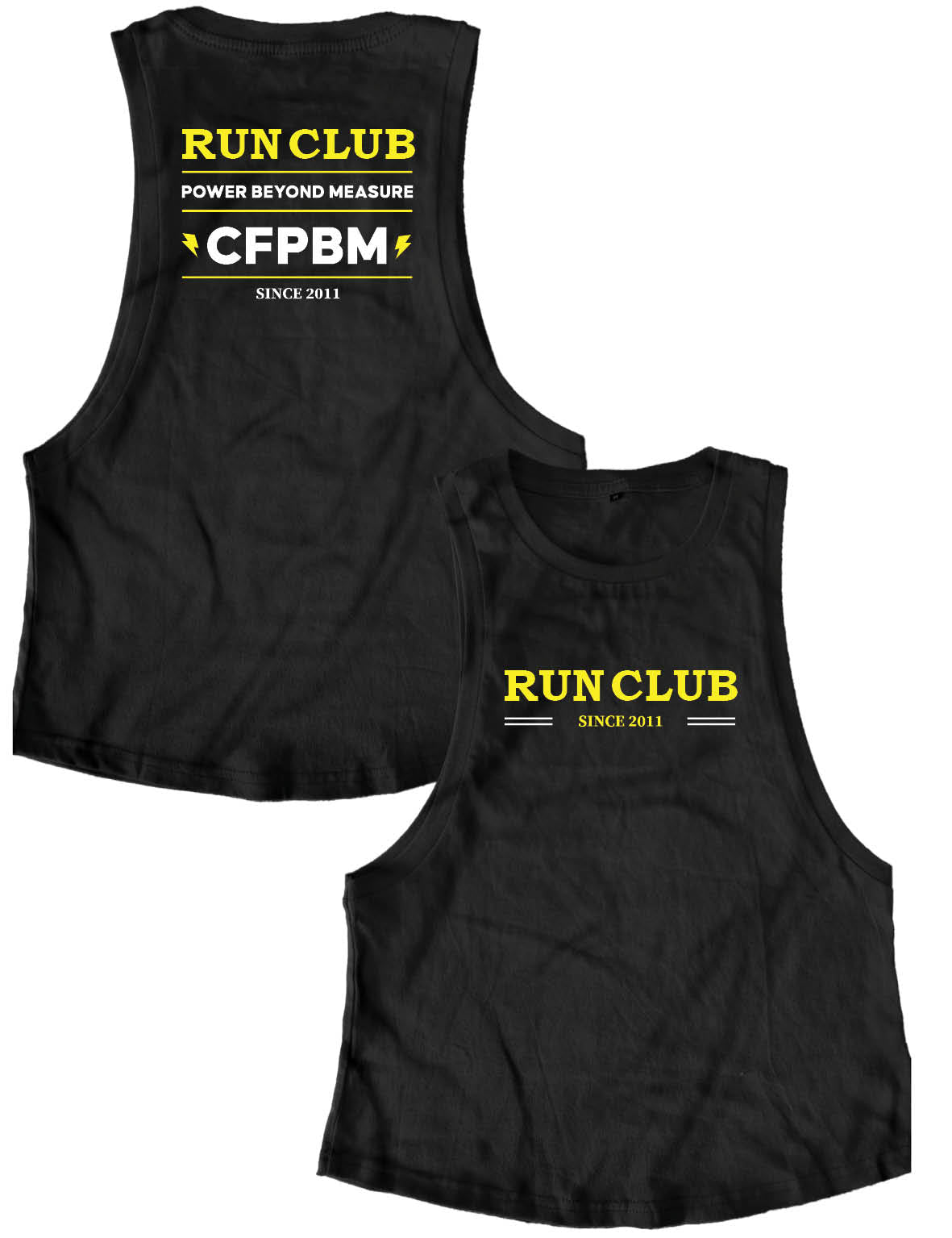 Ladies Muscle Tank Tops - Run Club - PBM - AMRAP