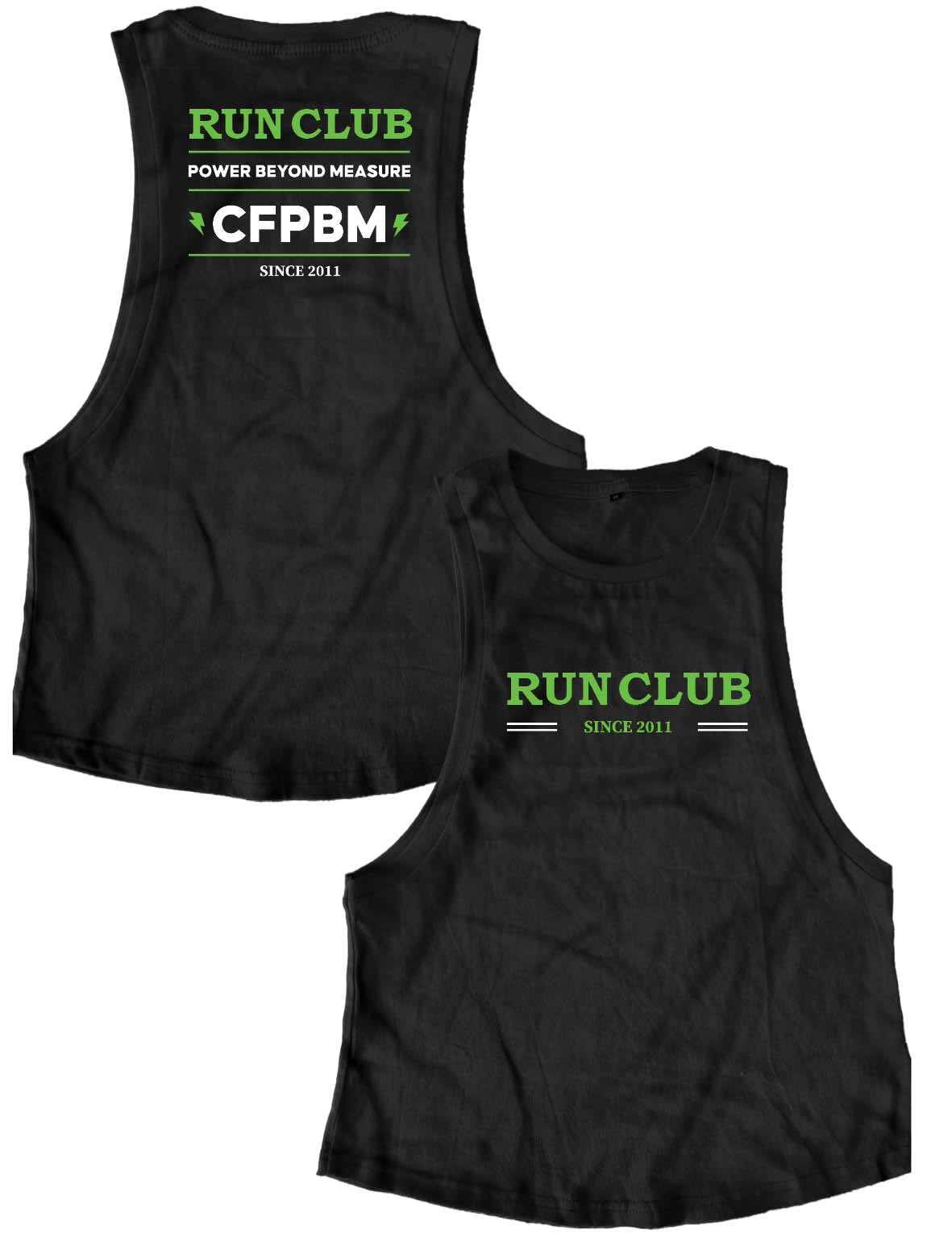 Ladies Muscle Tank Tops - Run Club - PBM - AMRAP