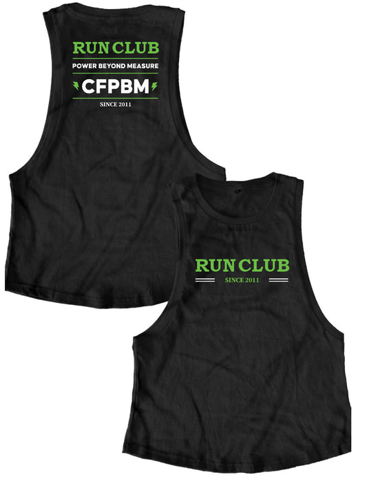 Ladies Muscle Tank Tops - Run Club - PBM - AMRAP