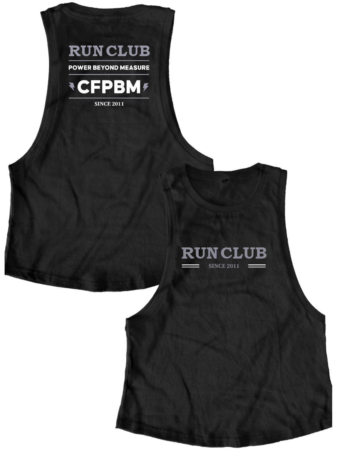 Ladies Muscle Tank Tops - Run Club - PBM - AMRAP