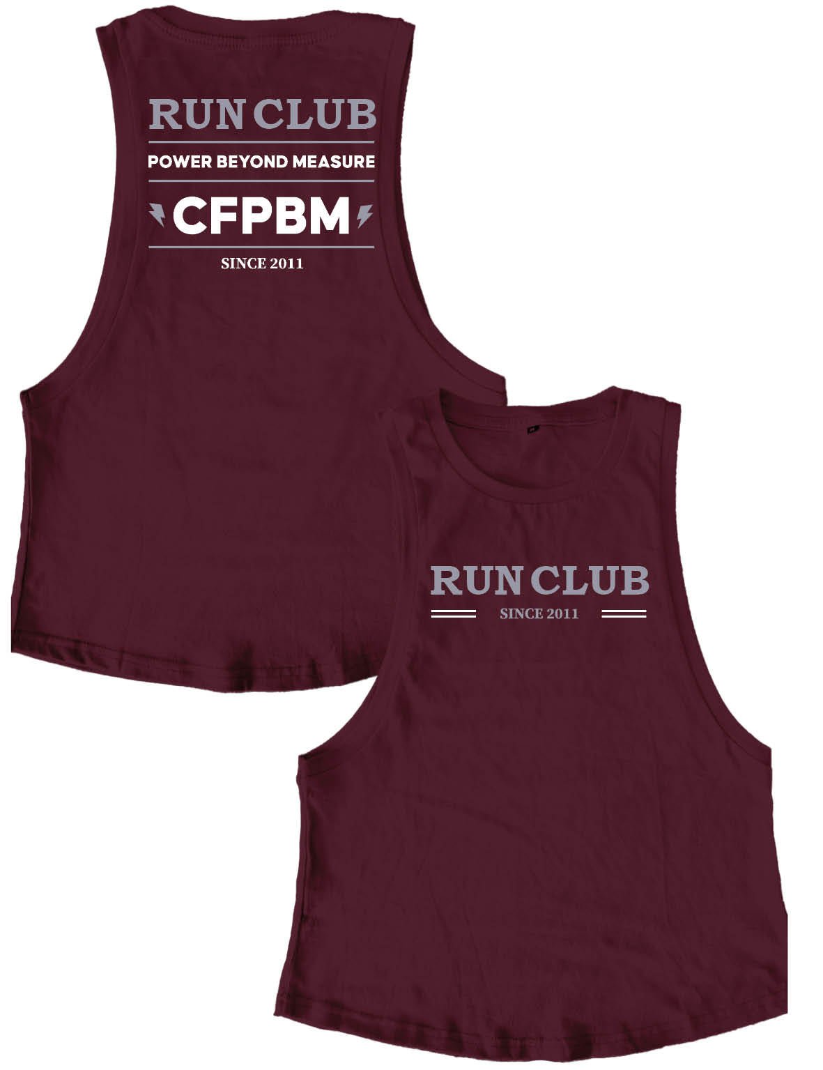 Ladies Muscle Tank Tops - Run Club - PBM - AMRAP